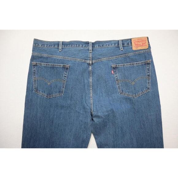 Levi's 550 Relaxed Fit Straight Blue Denim Jeans Rugged Mens Sz 50 x 30 - Picture 6 of 7